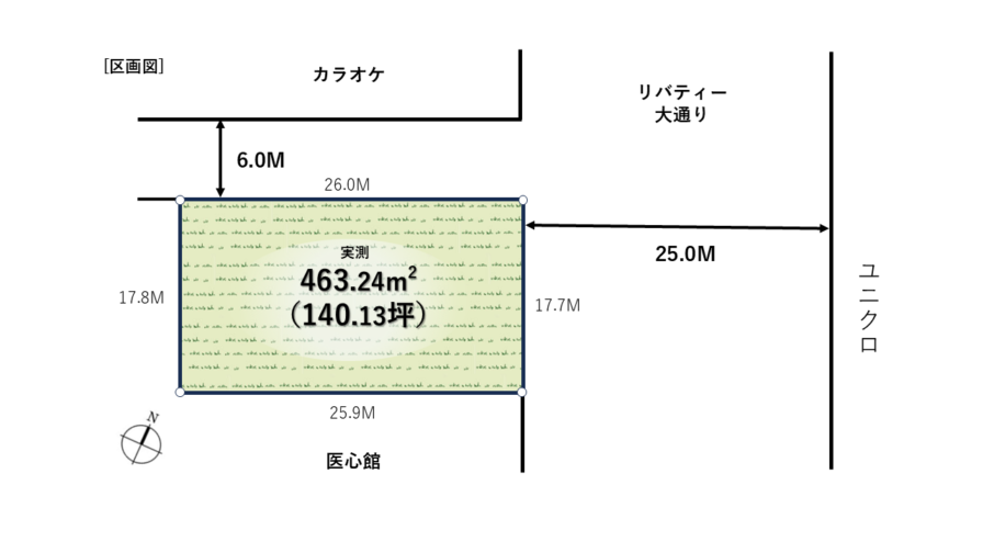 相模原市中央区中央　リバティー通り　ユニクロの正面